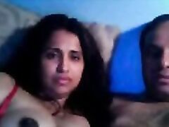 Indian couple on live sex cam show fucking hard to show off to public how active they are in bedroom!.